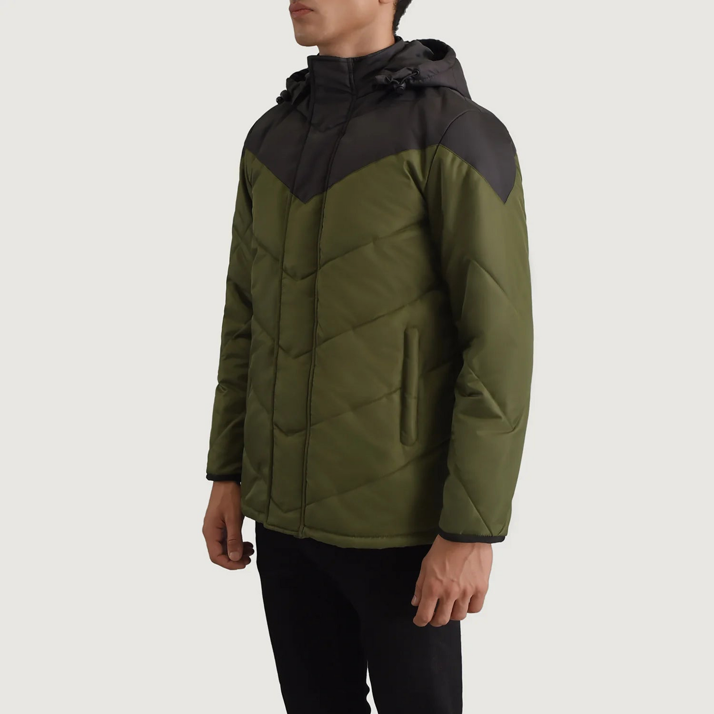 Erico Green Hooded Puffer Jacket