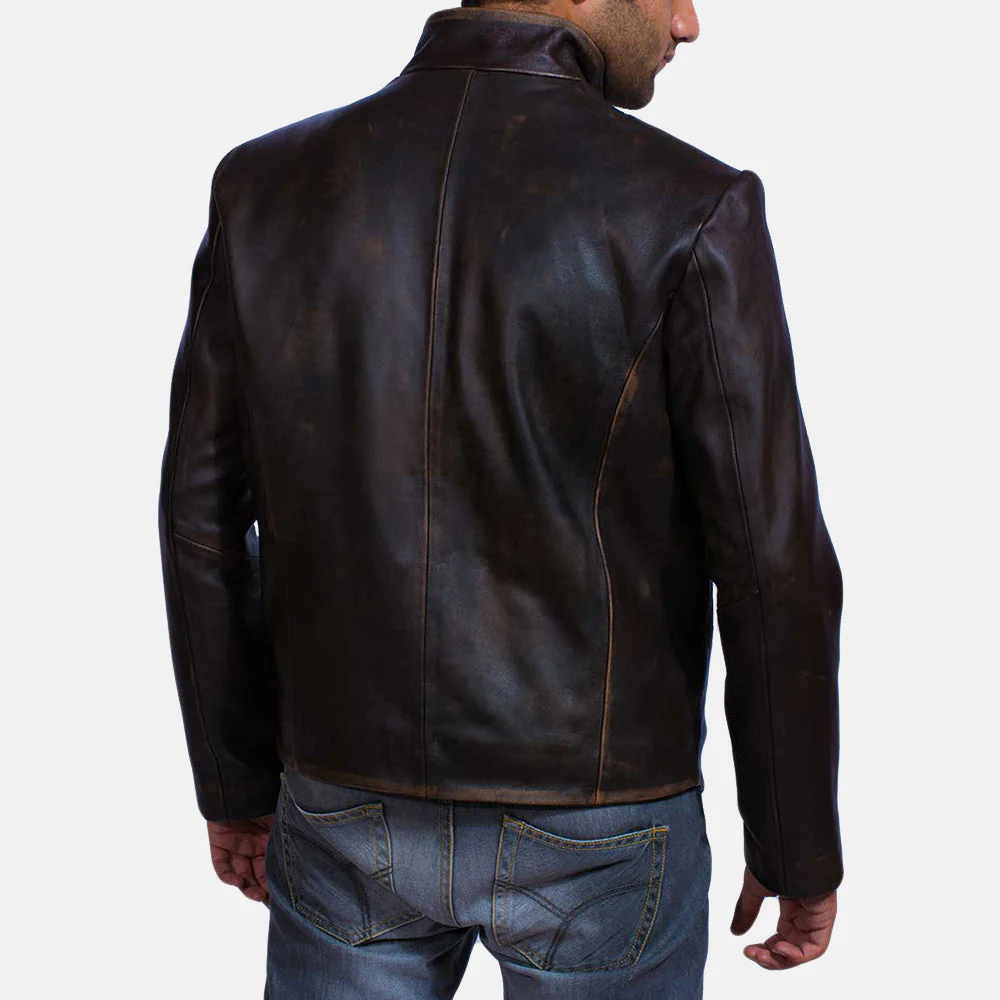 Highschool Black Hooded Leather Jacket